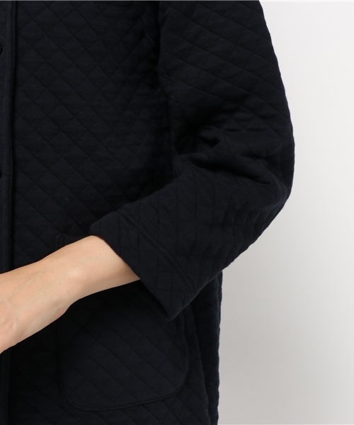 LBC（エルビーシー）の「中綿キルティングフードダブルコート（その他アウター・レディース・ネイビー/チャコールグレー/オリーブ/ブラウン・MEDIUM）」の10枚目の写真