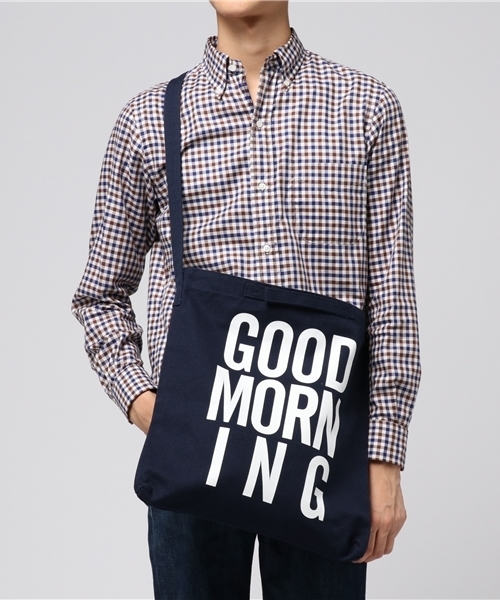 BLUE CHIP(ブルーチップ)の「GOOD MORNING 2WAYBAG(トートバッグ・メンズ・オリーブ/ホワイト/ネイビー・FREE)」の6枚目の写真