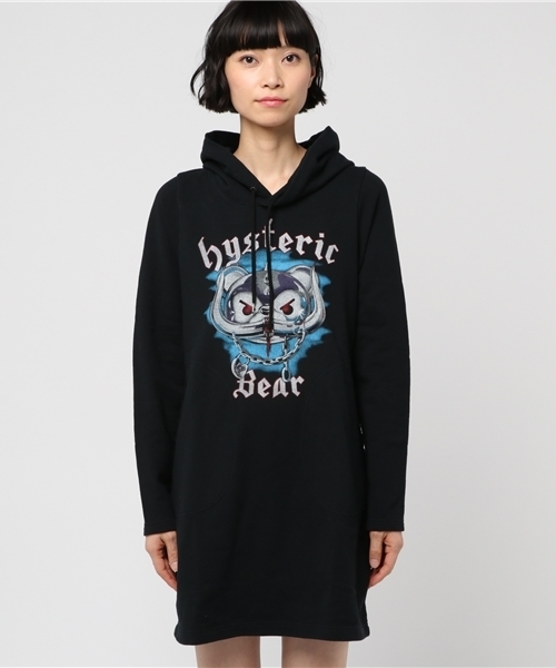 HYSTERIC GLAMOUR(ヒステリックグラマー)の「BEAR HEAD2 pt PK(ワンピース・レディース・ブラック・FREE)」の12枚目の写真