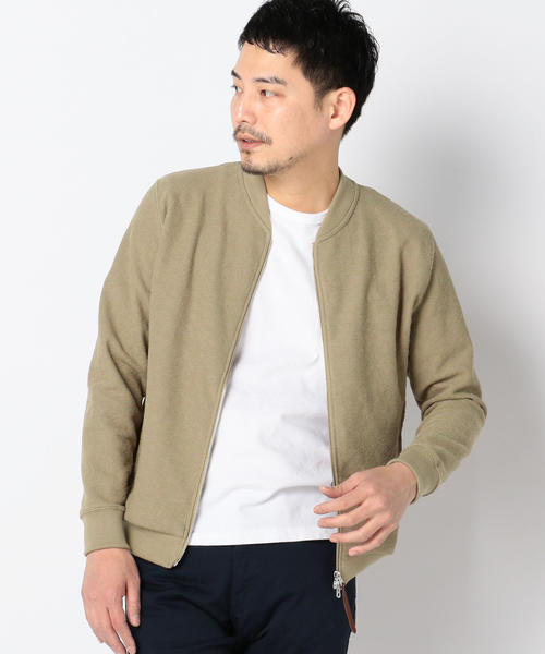 SHIPS（シップス）の「SC: NEW ラッチパイル ジップ カーディガン(ブルゾン)（カーディガン/ボレロ・メンズ・ベージュ/ネイビー/チャコールグレー/オリーブ・SMALL/LARGE/MEDIUM/X-LARGE）」の21枚目の写真