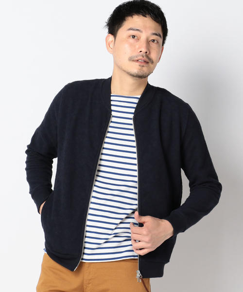 SHIPS（シップス）の「SC: NEW ラッチパイル ジップ カーディガン(ブルゾン)（カーディガン/ボレロ・メンズ・ベージュ/ネイビー/チャコールグレー/オリーブ・SMALL/LARGE/MEDIUM/X-LARGE）」の20枚目の写真