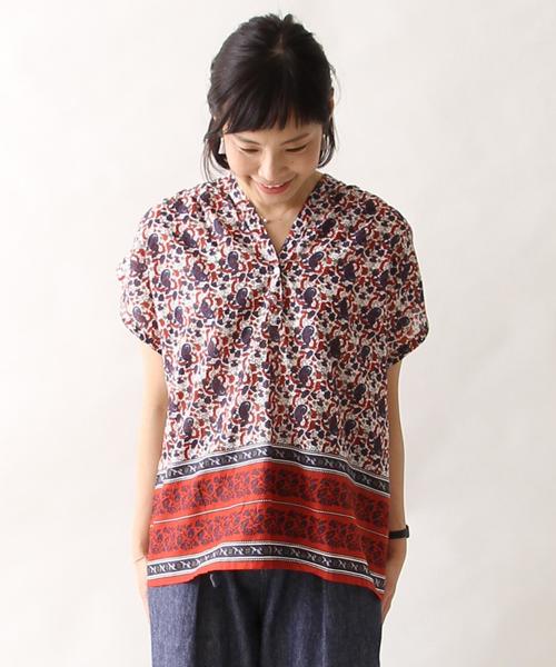 coen（コーエン）の「【Market】ボイルスキッパーブラウス（シャツ/ブラウス・レディース・オリーブ/ネイビー/コバルトブルー/レッド・FREE）」の5枚目の写真