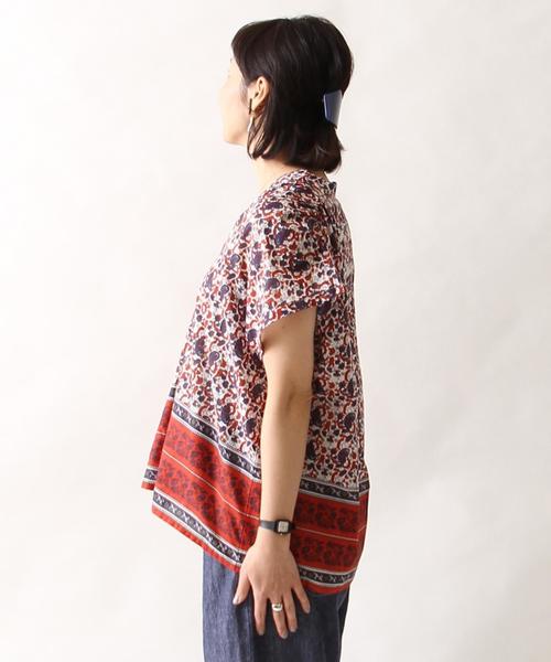 coen（コーエン）の「【Market】ボイルスキッパーブラウス（シャツ/ブラウス・レディース・オリーブ/ネイビー/コバルトブルー/レッド・FREE）」の6枚目の写真