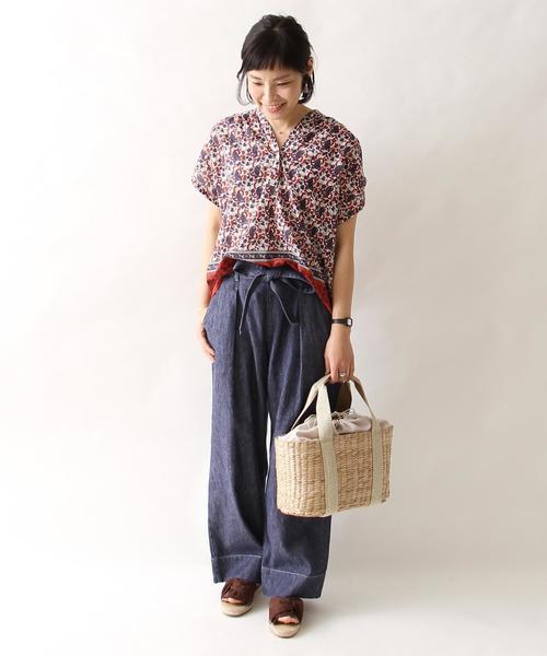 coen（コーエン）の「【Market】ボイルスキッパーブラウス（シャツ/ブラウス・レディース・オリーブ/ネイビー/コバルトブルー/レッド・FREE）」の17枚目の写真