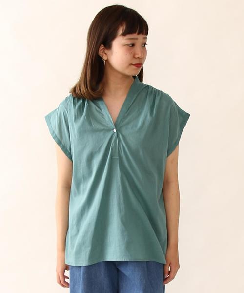 coen（コーエン）の「【Market】ボイルスキッパーブラウス（シャツ/ブラウス・レディース・オリーブ/ネイビー/コバルトブルー/レッド・FREE）」の10枚目の写真