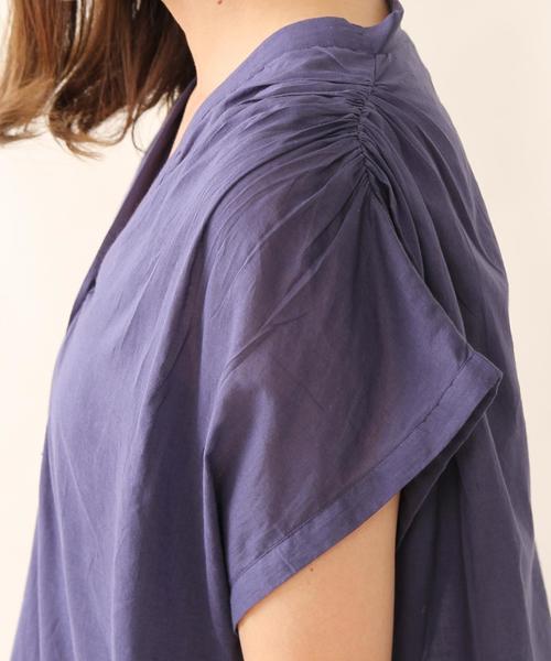 coen（コーエン）の「【Market】ボイルスキッパーブラウス（シャツ/ブラウス・レディース・オリーブ/ネイビー/コバルトブルー/レッド・FREE）」の9枚目の写真