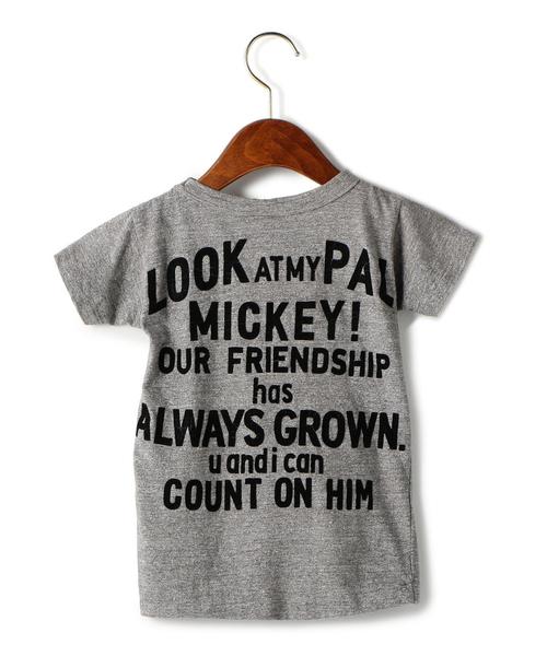 DENIM DUNGAREE(デニムダンガリー)の「WEB限定【キッズ】DENIM DUNGAREE(デニム&ダンガリー) MICKEY Tシャツ ① ◆(Tシャツ/カットソー・キッズ・ホワイト/グレー・110cm/100cm/120cm)」の3枚目の写真