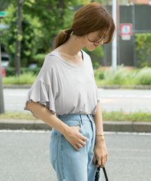 DOORS フリルスリーブワイドプルオーバー