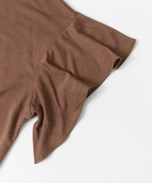 URBAN RESEARCH DOORS（アーバンリサーチドアーズ）の「DOORS フリルスリーブワイドプルオーバー（Tシャツ/カットソー・レディース・ネイビー/ホワイト/ブラウン/グレー・ONE）」の22枚目の写真