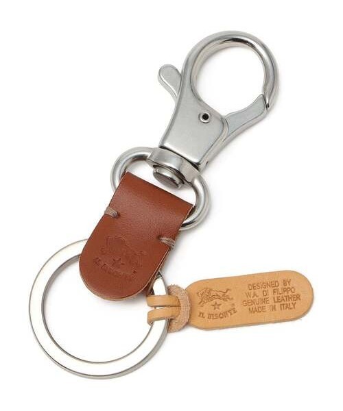 IL BISONTE(イルビゾンテ)の「IL BISONTE / ORIGINAL LEATHER / KEY HOLDER(キーホルダー・レディース・ライトブラウン/ブラック系その他/ブラウン系その他/ナチュラル/オレンジ/グリーン/ブラウン/グレー/オリーブ/レッド/ダークブラウン/ブラック/ホワイト/ネイビー・FREE)」の9枚目の写真