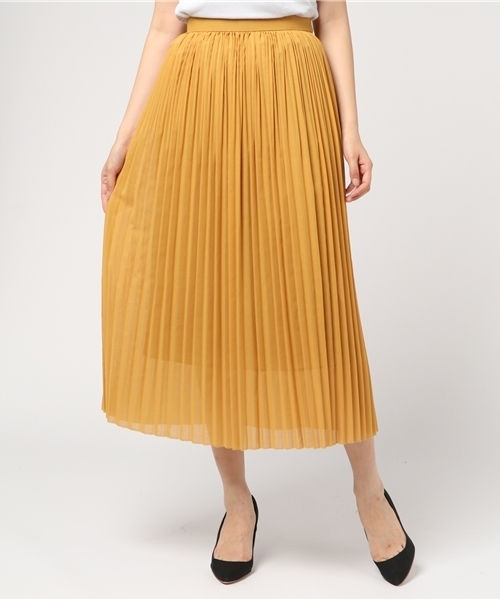 SACRA(サクラ)の「【SACRA】AIRY CRYSTAL SKIRT(スカート・レディース・グリーン/イエロー・38/36)」の2枚目の写真