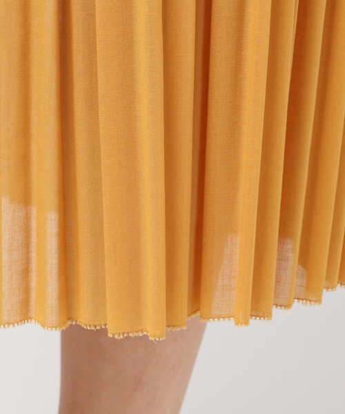 SACRA(サクラ)の「【SACRA】AIRY CRYSTAL SKIRT(スカート・レディース・グリーン/イエロー・38/36)」の5枚目の写真