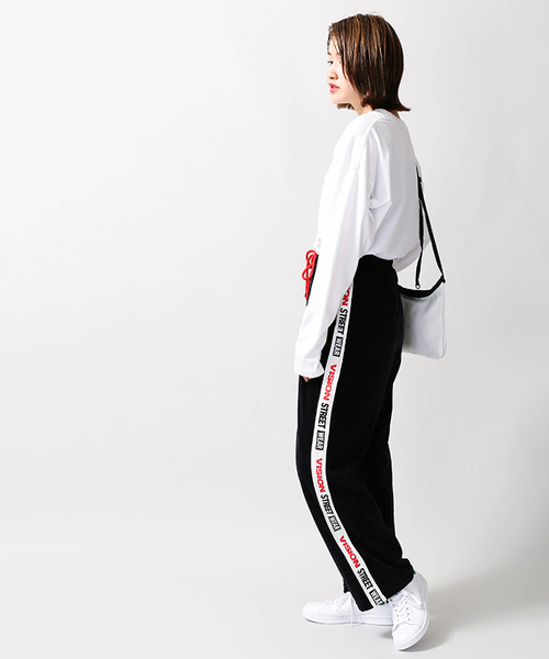VISION STREET WEAR(ヴィジョンストリートウェア)の「∴WEGO/VISION別注ベロアラインパンツ(スウェットパンツ・レディース・レッド/イエロー・FREE)」の17枚目の写真