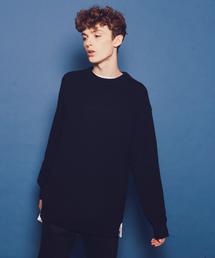 MONKEY TIME | ＜monkey time＞ PE AZE SIDE ZIP CN/ニット ◆(ニット/セーター)