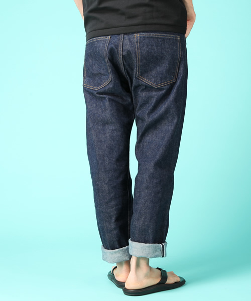 Made in JAPAN denim (straight)（メイドインジャパンデニム（ストレート））の「【Made in Japan】505 type-Non Wash-/テーパードデニムパンツ（デニムパンツ・メンズ・インディゴブルー・27inch/28inch/29inch/30inch/31inch/32inch/33inch/34inch/36inch）」の3枚目の写真