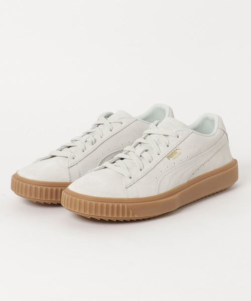 PUMA(プーマ)の「プーマ ブレーカー スウェード ガム(スニーカー・メンズ・ブラック/オフホワイト・28.0cm/27.0cm/27.5cm/26.0cm/25.5cm/26.5cm/28.5cm/29.0cm)」の2枚目の写真