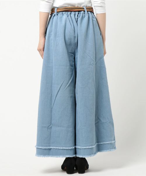 チャイハネ（チャイハネ）の「【チャイハネ】カットオフデニムワイドパンツ（その他パンツ・レディース・ダークブルー/ライトブルー・FREE）」の13枚目の写真