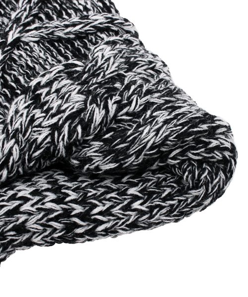 ８(eight)（エイト）の「MIXニット ケーブルニット スヌード ネックウォーマー（ネックウォーマー/スヌード・メンズ・ブラック/グレー・FREE）」の5枚目の写真