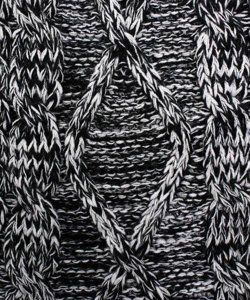 ８(eight)（エイト）の「MIXニット ケーブルニット スヌード ネックウォーマー（ネックウォーマー/スヌード・メンズ・ブラック/グレー・FREE）」の8枚目の写真