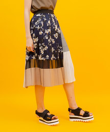 UNITED TOKYO | カラーブロックプリーツスカート(スカート)