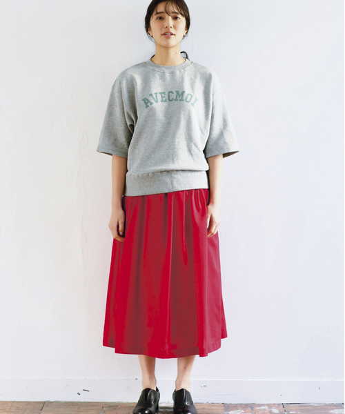 avecmoi（アヴェクモワ）の「ａｖｅｃｍｏｉ　ギャザースカート＜レッド＞（スカート・レディース・ピンク・SMALL/MEDIUM/LARGE/X-LARGE）」の6枚目の写真