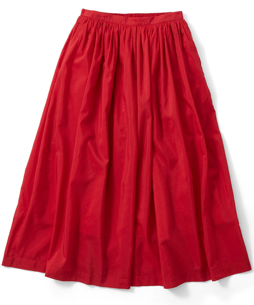 avecmoi（アヴェクモワ）の「ａｖｅｃｍｏｉ　ギャザースカート＜レッド＞（スカート・レディース・ピンク・SMALL/MEDIUM/LARGE/X-LARGE）」の7枚目の写真