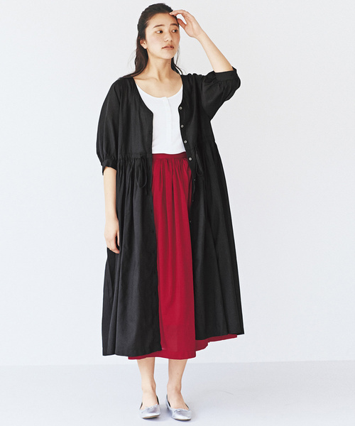 avecmoi（アヴェクモワ）の「ａｖｅｃｍｏｉ　ギャザースカート＜レッド＞（スカート・レディース・ピンク・SMALL/MEDIUM/LARGE/X-LARGE）」の15枚目の写真