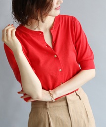 IENA | C/アサ半袖カーディガン◆(カーディガン/ボレロ)