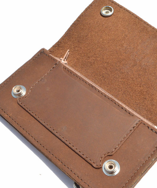 ROOPTOKYO(ループトウキョウ)の「ドッグタウン / DOGTOWN CROSS LEATHER WALLET(財布・メンズ・ブラウン・ONE SIZE)」の3枚目の写真