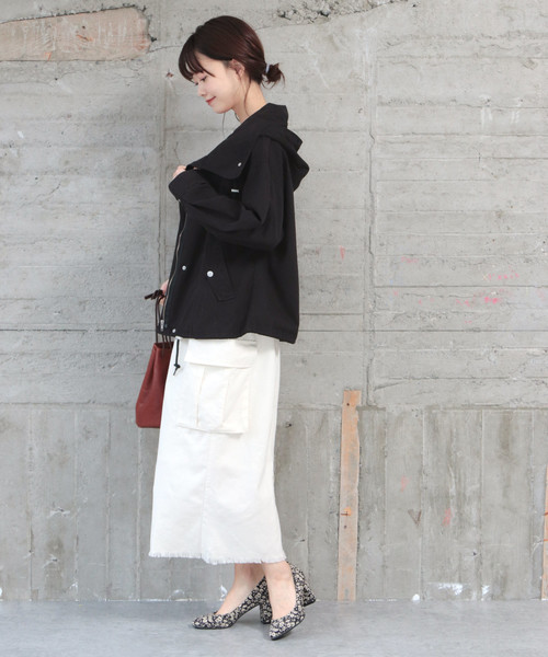 SESTO(セスト)の「ツイルマウンテンパーカーフーディージャケット(マウンテンパーカー・レディース・ブラック/ベージュ/ネイビー/カーキブラウン/カモフラージュ・M)」の12枚目の写真