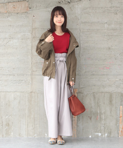 SESTO(セスト)の「ツイルマウンテンパーカーフーディージャケット(マウンテンパーカー・レディース・ブラック/ベージュ/ネイビー/カーキブラウン/カモフラージュ・M)」の9枚目の写真