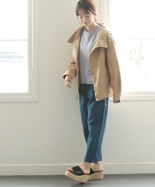 SESTO(セスト)の「ツイルマウンテンパーカーフーディージャケット(マウンテンパーカー・レディース・ブラック/ベージュ/ネイビー/カーキブラウン/カモフラージュ・M)」の19枚目の写真