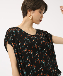 花柄2way楊柳シフォンBL