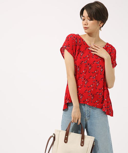 AZUL by moussy（アズールバイマウジー）の「花柄2way楊柳