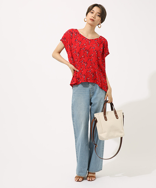 AZUL by moussy（アズールバイマウジー）の「花柄2way楊柳