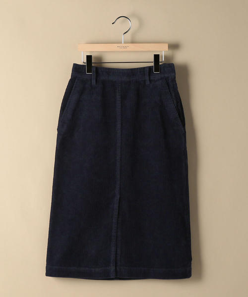 BEAUTY&YOUTH UNITED ARROWS（ビューティーアンドユースユナイテッドアローズ）の「BY コーデュロイタイトスカート ◆（スカート・レディース・ネイビー/オフホワイト/ケリー・SMALL/MEDIUM）」の5枚目の写真