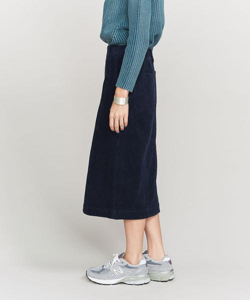 BEAUTY&YOUTH UNITED ARROWS（ビューティーアンドユースユナイテッドアローズ）の「BY コーデュロイタイトスカート ◆（スカート・レディース・ネイビー/オフホワイト/ケリー・SMALL/MEDIUM）」の10枚目の写真