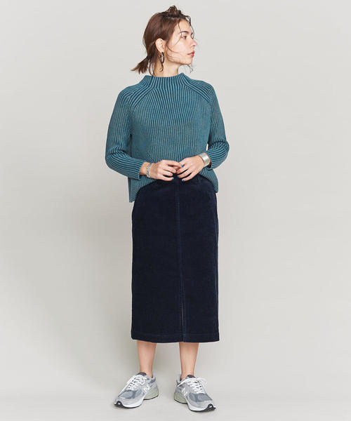 BEAUTY&YOUTH UNITED ARROWS（ビューティーアンドユースユナイテッドアローズ）の「BY コーデュロイタイトスカート ◆（スカート・レディース・ネイビー/オフホワイト/ケリー・SMALL/MEDIUM）」の11枚目の写真