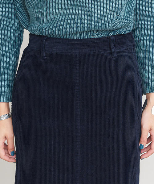 BEAUTY&YOUTH UNITED ARROWS（ビューティーアンドユースユナイテッドアローズ）の「BY コーデュロイタイトスカート ◆（スカート・レディース・ネイビー/オフホワイト/ケリー・SMALL/MEDIUM）」の12枚目の写真