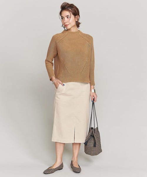 BEAUTY&YOUTH UNITED ARROWS（ビューティーアンドユースユナイテッドアローズ）の「BY コーデュロイタイトスカート ◆（スカート・レディース・ネイビー/オフホワイト/ケリー・SMALL/MEDIUM）」の19枚目の写真