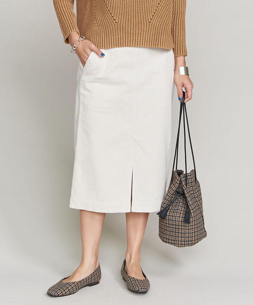 BEAUTY&YOUTH UNITED ARROWS（ビューティーアンドユースユナイテッドアローズ）の「BY コーデュロイタイトスカート ◆（スカート・レディース・ネイビー/オフホワイト/ケリー・SMALL/MEDIUM）」の20枚目の写真