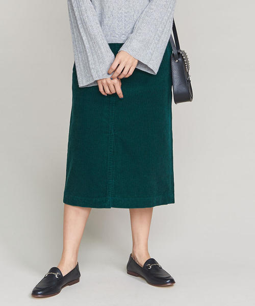 BEAUTY&YOUTH UNITED ARROWS（ビューティーアンドユースユナイテッドアローズ）の「BY コーデュロイタイトスカート ◆（スカート・レディース・ネイビー/オフホワイト/ケリー・SMALL/MEDIUM）」の22枚目の写真