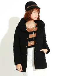 Ray BEAMS | ◎□Ray BEAMS / ショールカラー ブークレダウン(ダウンジャケット/コート)