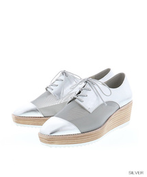 RANDA | CAMILLE BIS RANDA/メッシュレースアップ厚底シューズ(ドレスシューズ)