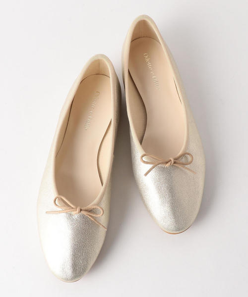 ODETTE E ODILE（オデットエオディール）の「OFD ディープバレリーナ FLT10↓↑（バレエシューズ・レディース・ベージュ/ホワイト/ダークブラウン/ブラック/シルバー/ゴールド・24cm/24.5cm/21.5cm/23cm/22cm/25cm/23.5cm/22.5cm）」の6枚目の写真