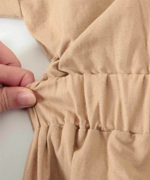 titivate（ティティベイト）の「Vﾈｯｸﾀﾞﾌﾞﾙﾎﾞﾀﾝｵｰﾙｲﾝﾜﾝ（つなぎ/オールインワン・レディース・ブラック/ベージュ/カーキ・S/M/L）」の12枚目の写真