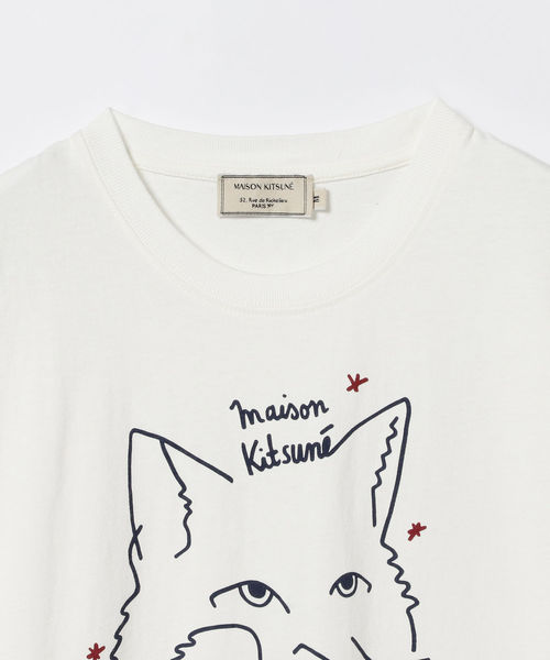 BEAMS T（ビームスティー）の「MAISON KITSUNE / ANCORA Tee（Tシャツ/カットソー・メンズ・ホワイト・SMALL/MEDIUM/LARGE/X-SMALL）」の4枚目の写真