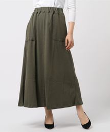 サーマルワッフルフレアマキシスカート