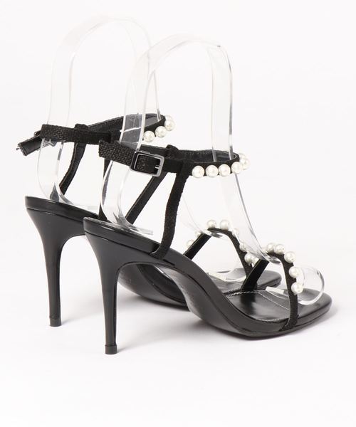 JILL STUART（ジルスチュアート）の「《TSURU by MARIKO OIKAWA》PERLE SANDALS パールサンダル（パンプス・レディース・ブラック・24.0cm/23.5cm/23.0cm）」の3枚目の写真