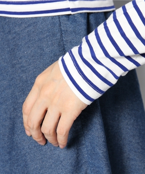 WEGO（ウィゴー）の「WEGO/柄タイトTシャツ（Tシャツ/カットソー・レディース・ブラック/ブルー/レッド/その他1・FREE）」の5枚目の写真